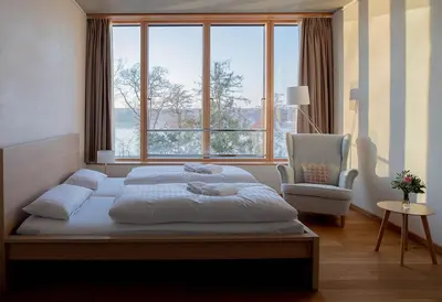 Ein Bett oder Betten in einem Zimmer der Unterkunft SUKHAVATI Apartments