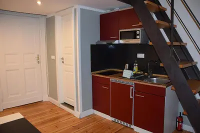 Küche/Küchenzeile in der Unterkunft Kudamm Apartments