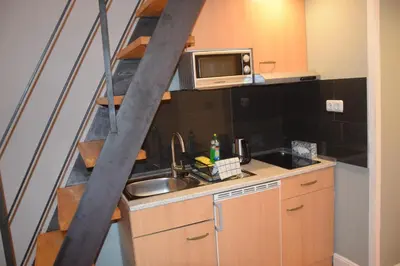 Küche/Küchenzeile in der Unterkunft Kudamm Apartments