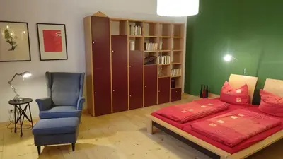 Ein Bett oder Betten in einem Zimmer der Unterkunft Designerwohnung Berlin Mitte