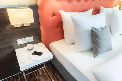 Ein Bett oder Betten in einem Zimmer der Unterkunft Garner Hotel Berlin - Mitte by IHG