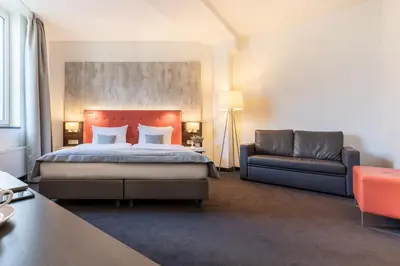 Ein Bett oder Betten in einem Zimmer der Unterkunft Garner Hotel Berlin - Mitte by IHG