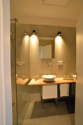 Ein Badezimmer in der Unterkunft Grey House Apartments Grossbeeren