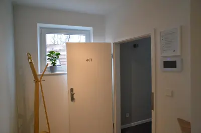 Ein Badezimmer in der Unterkunft Grey House Apartments Grossbeeren