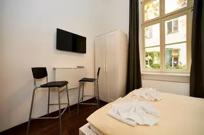 Ein Bett oder Betten in einem Zimmer der Unterkunft Bearlin City Apartments - City Center East