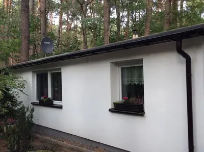 Ein Garten an der Unterkunft Ferienhaus Prieros