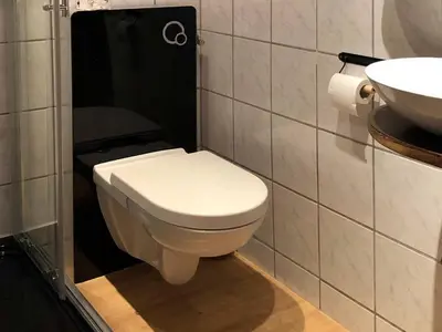 Ein Badezimmer in der Unterkunft Landlust Hotel