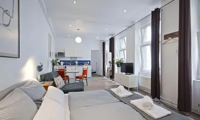 Ein Sitzbereich in der Unterkunft Mini-Loft (KB7)