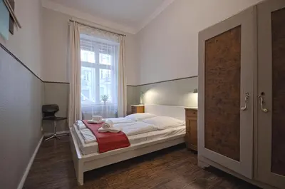 Ein Bett oder Betten in einem Zimmer der Unterkunft Wohnung mit 2 Bädern (PB3)