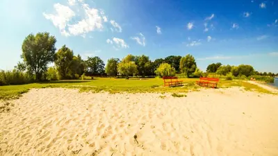 Naturlandschaft in der Nähe des Ferienhauses