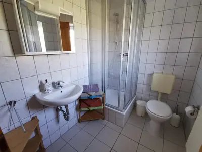 Ein Badezimmer in der Unterkunft Ferienhof Rausch