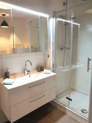 Ein Badezimmer in der Unterkunft Studioapartment G16 - in exklusiver Innenstadtlage