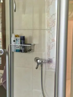 Ein Badezimmer in der Unterkunft Ferienwohnung im Grünen