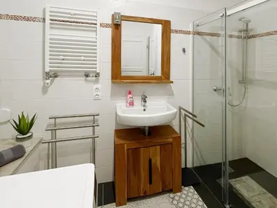 Ein Badezimmer in der Unterkunft Schwanenburg Apartments