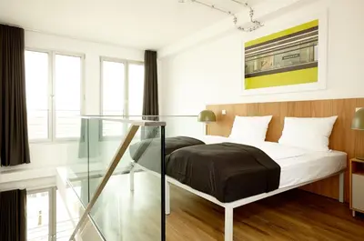 Ein Bett oder Betten in einem Zimmer der Unterkunft Generator Berlin Mitte