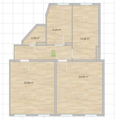 Grundriss der Unterkunft 90sqm 2BR Biz LOFT - 5min Central Station