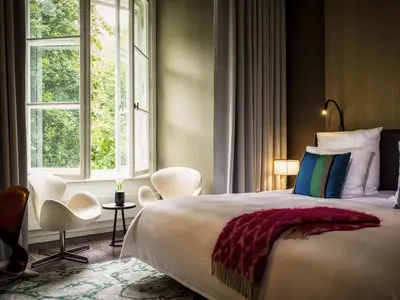 Ein Bett oder Betten in einem Zimmer der Unterkunft Das Stue