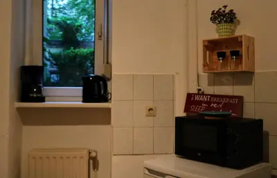 Küche/Küchenzeile in der Unterkunft L Best Location Kreutzberg Bergmankeiz Central Berlin