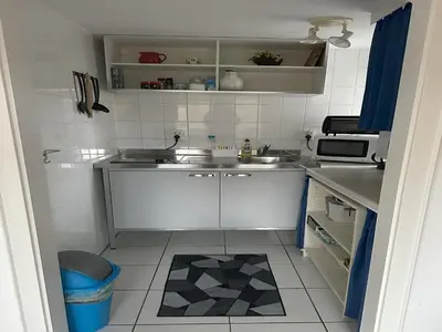 Küche/Küchenzeile in der Unterkunft Bungalow , Teupitz