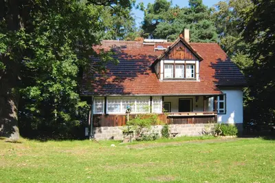 Ein Garten an der Unterkunft Ferienhaus, Schorfheide