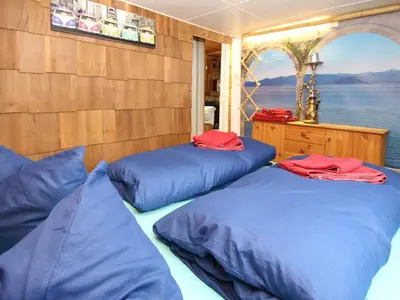 Ein Bett oder Betten in einem Zimmer der Unterkunft Bungalow, Wernsdorf