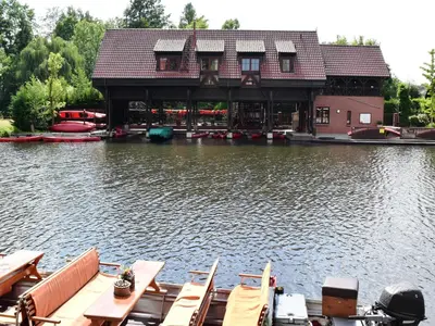 Blick auf einen Fluss in der Nähe der Ferienwohnung