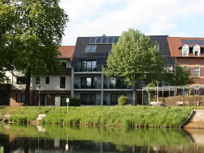 Das Gebäude in dem sich die Ferienwohnung befindet
