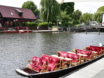 Blick auf einen Fluss in der Nähe der Ferienwohnung