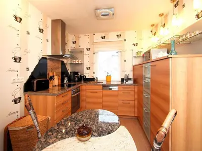 Küche/Küchenzeile in der Unterkunft Ferienhaus in Kummersdorf bei Storkow
