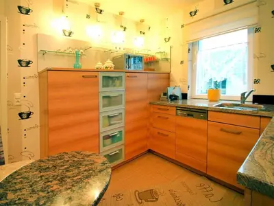 Küche/Küchenzeile in der Unterkunft Ferienhaus in Kummersdorf bei Storkow