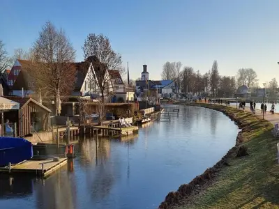 Blick auf einen Fluss in der Nähe der Ferienwohnung