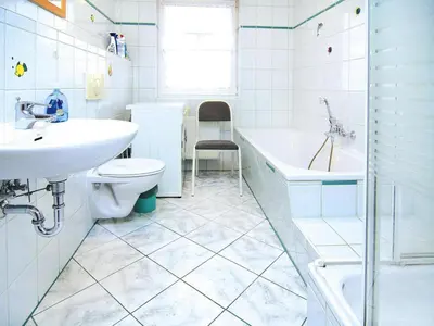 Ein Badezimmer in der Unterkunft Ferienwohnung, Dallgow-Döberitz