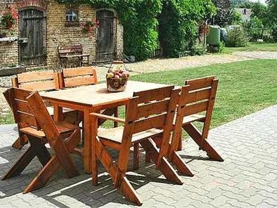 Ein Garten an der Unterkunft Ferienwohnung, Beetzseeheide