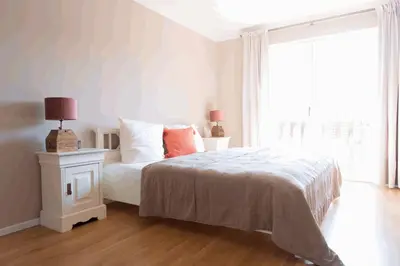 Ein Bett oder Betten in einem Zimmer der Unterkunft Gut Schmerwitz
