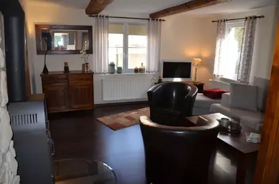 Küche/Küchenzeile in der Unterkunft Ferienhaus Spreewiese
