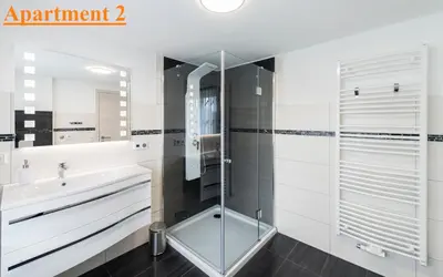 Ein Badezimmer in der Unterkunft FeWo an der Havel