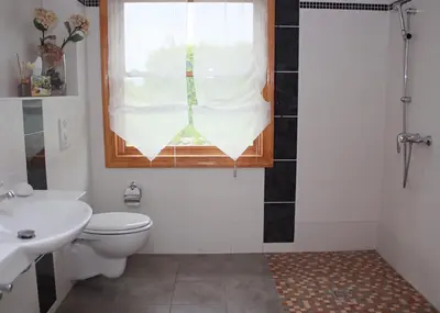 Ein Badezimmer in der Unterkunft Ferienhaus Friedrichswalde