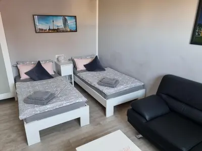 Ein Sitzbereich in der Unterkunft Apartment mea