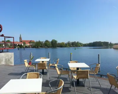 Blick auf einen Fluss in der Nähe der Ferienwohnung