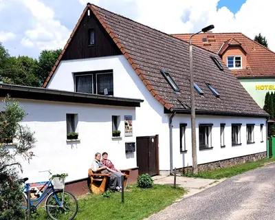 Das Gebäude in dem sich die Ferienwohnung befindet