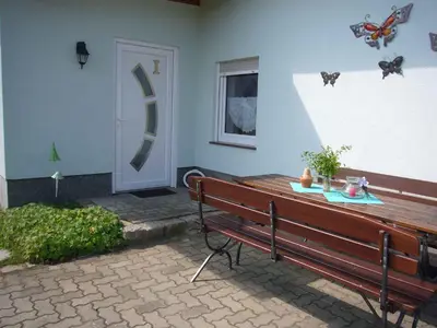 Ein Patio oder anderer Außenbereich in der Unterkunft Apartments in Lübben Spreewald 26522