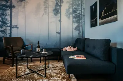 Ein Sitzbereich in der Unterkunft Urbn Dreams III