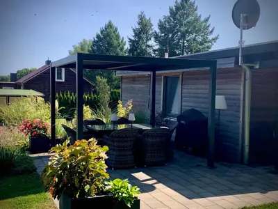 Ein Garten an der Unterkunft Ferienhaus am Dachsberg