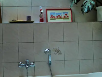 Ein Badezimmer in der Unterkunft Altes Forsthaus Garzau