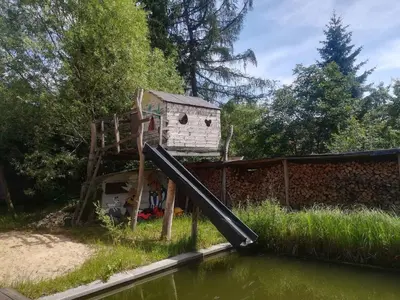 Ein Garten an der Unterkunft Holiday home in Trebbin 2611
