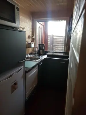 Küche/Küchenzeile in der Unterkunft Sommerhausrelaxing für gestreßte Menschen
