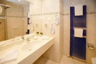 Ein Badezimmer in der Unterkunft Seehotel Berlin-Rangsdorf