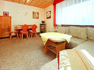 Ein Sitzbereich in der Unterkunft Ferienhaus, Lübben