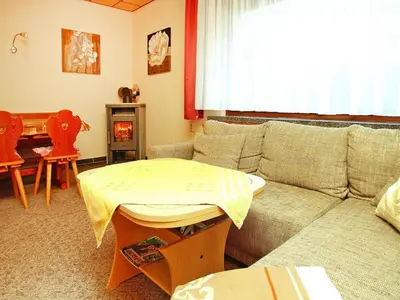 Ein Sitzbereich in der Unterkunft Ferienhaus, Lübben