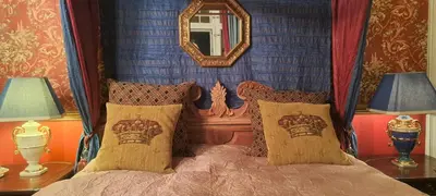 Ein Bett oder Betten in einem Zimmer der Unterkunft Villa am Stechlin